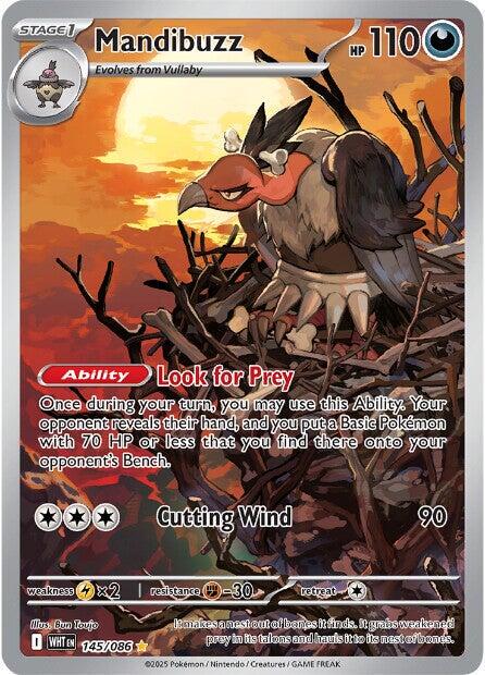 White Flare Mandibuzz Pokémon card